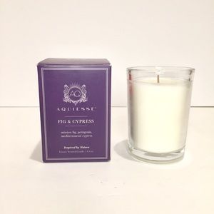 Aquiesse fig & cypress soy candle 4” , 6.5 oz hand poured  in USA